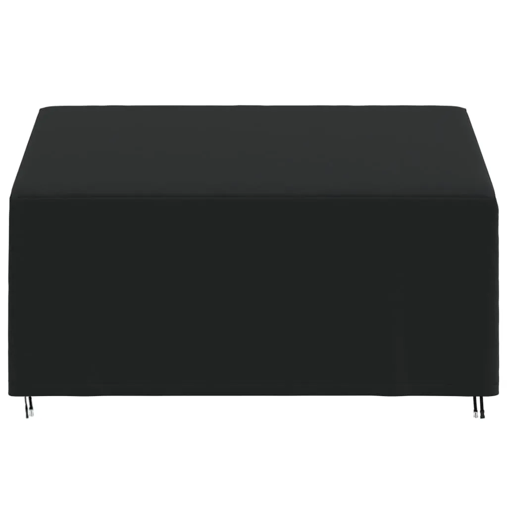 3-Seater Bench Cover Black 165x70x65/94 cm 420D Oxford