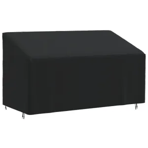 3-Seater Bench Cover Black 175x85x68/94 cm 420D Oxford
