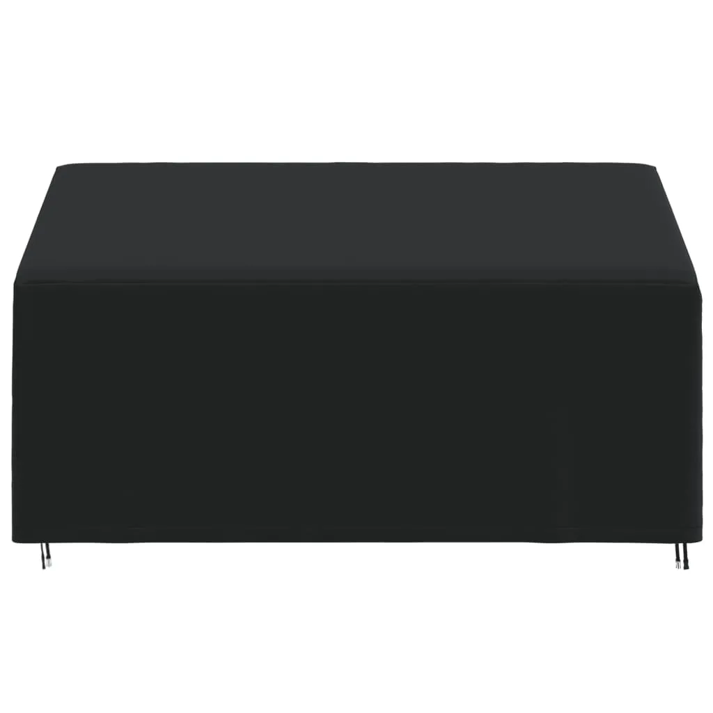 3-Seater Bench Cover Black 175x85x68/94 cm 420D Oxford