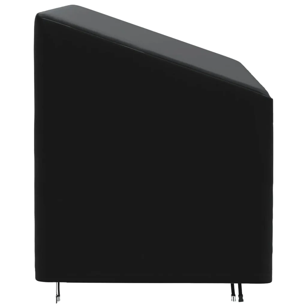 3-Seater Bench Cover Black 175x85x68/94 cm 420D Oxford