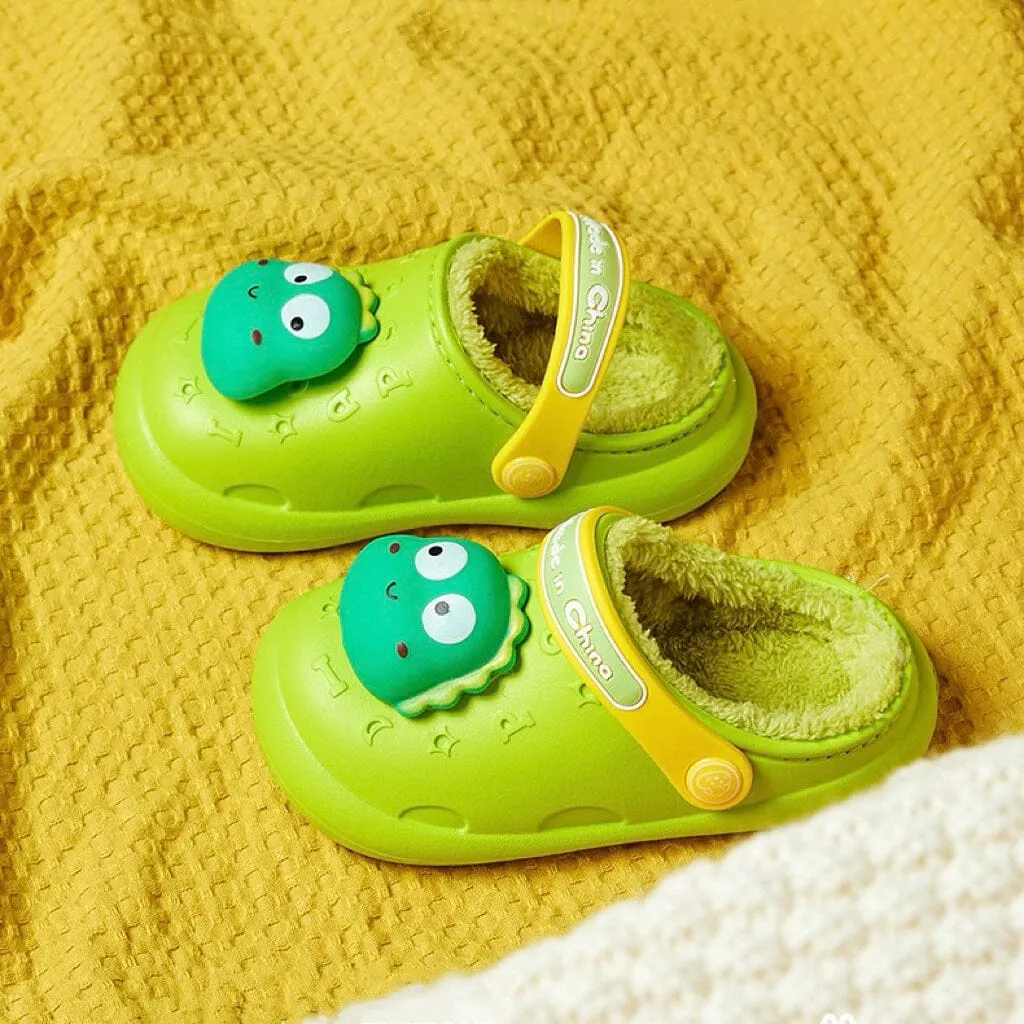 3D Cartoon Waterproof Plush Sandals