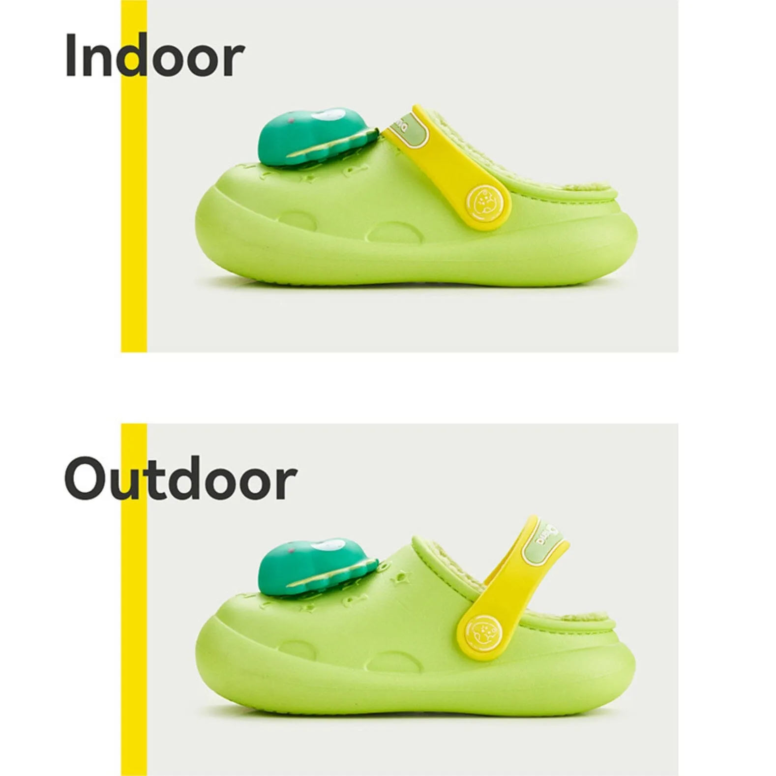 3D Cartoon Waterproof Plush Sandals
