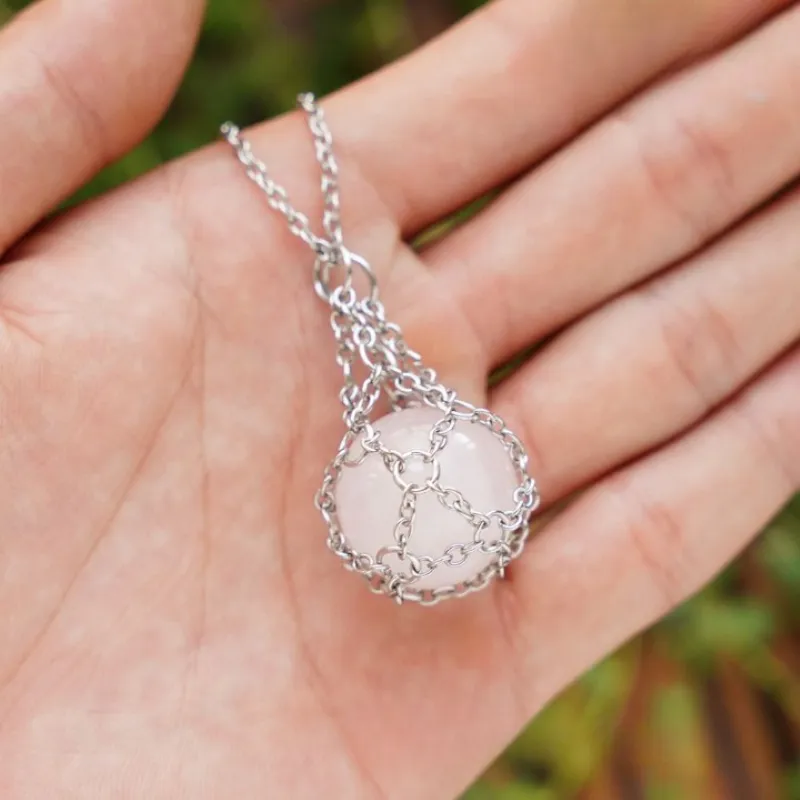 Adjustable Stone Holder Necklace