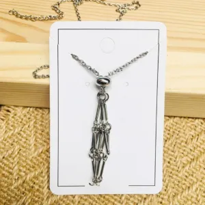 Adjustable Stone Holder Necklace