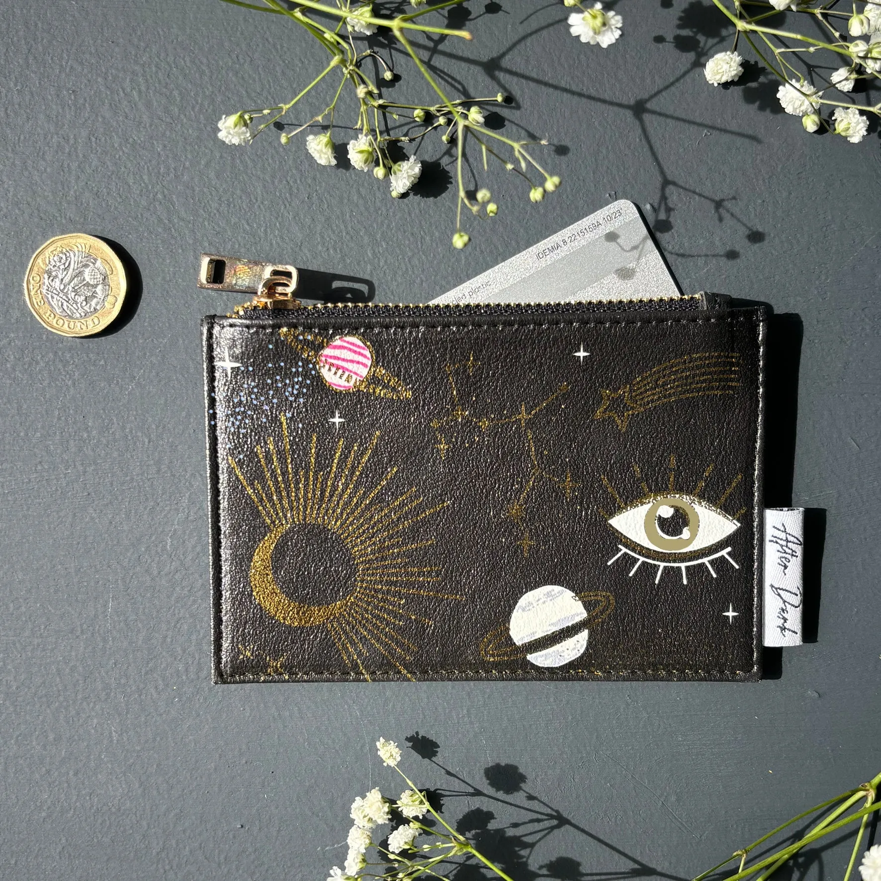 After Dark Black Zip Purse