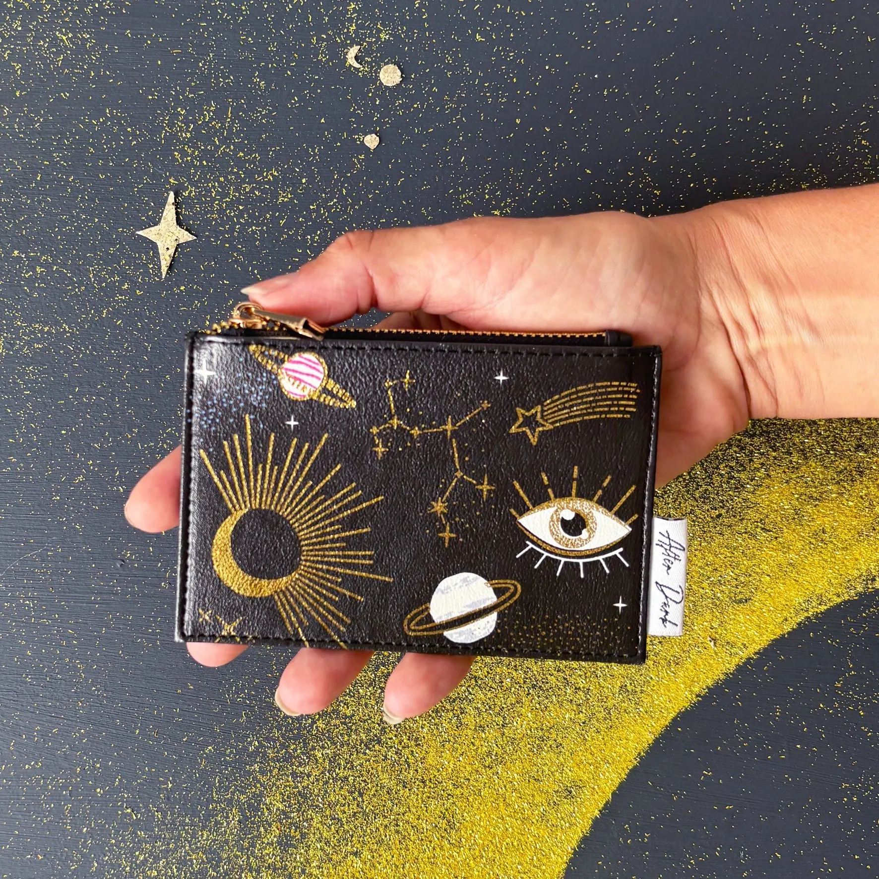 After Dark Black Zip Purse
