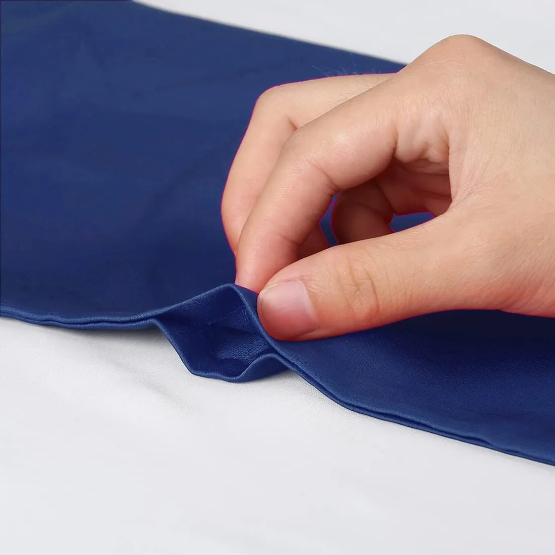 Allegra K Skinny Silky Solid Color Long Scarves Waistband Neck Wraps for Women
