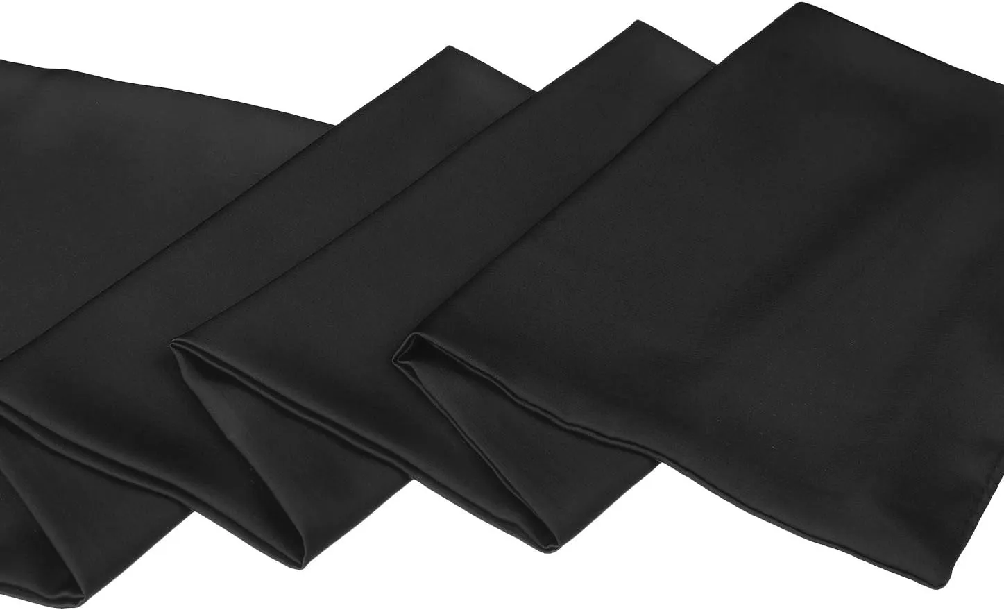 Allegra K Skinny Silky Solid Color Long Scarves Waistband Neck Wraps for Women