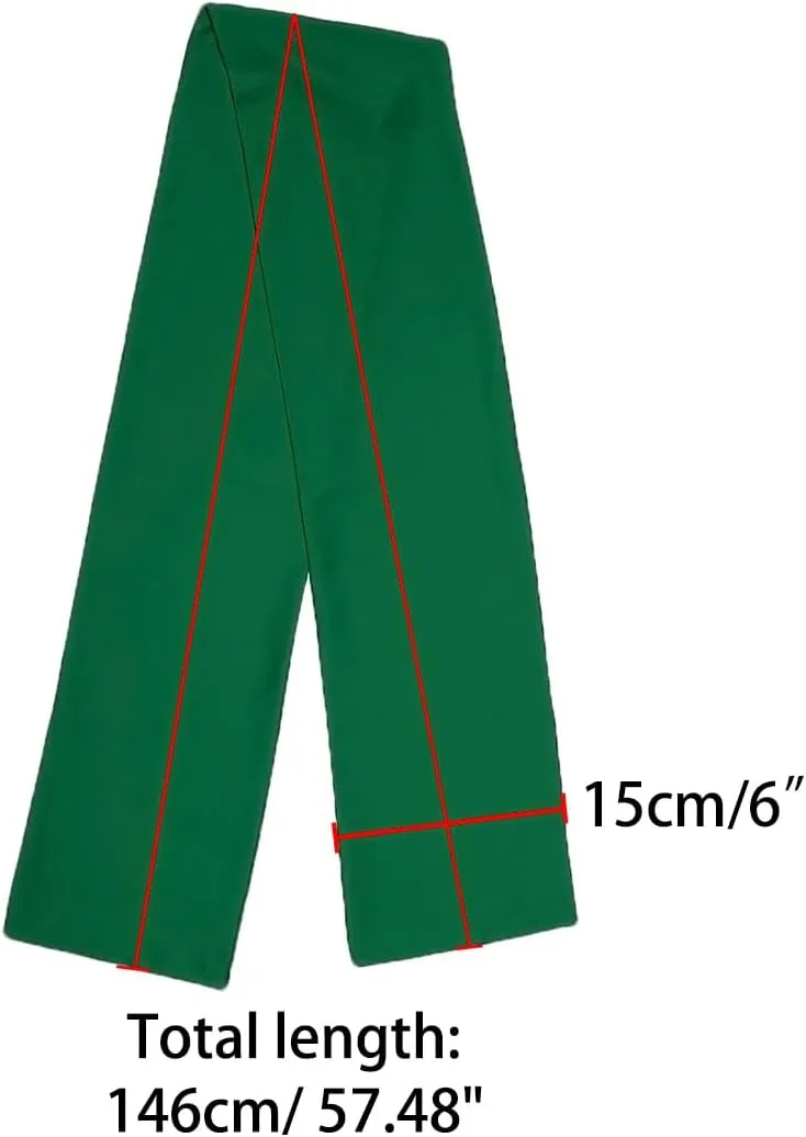 Allegra K Skinny Silky Solid Color Long Scarves Waistband Neck Wraps for Women
