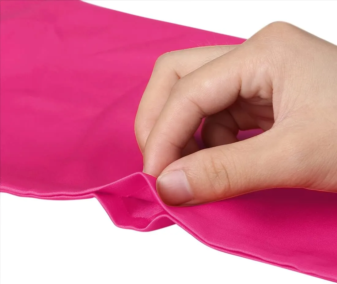 Allegra K Skinny Silky Solid Color Long Scarves Waistband Neck Wraps for Women