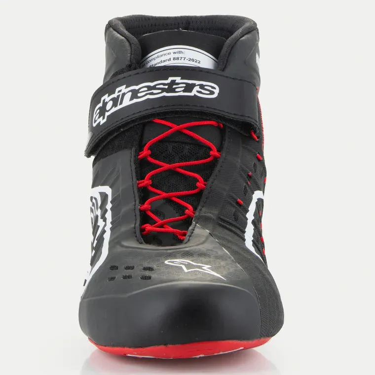 ALPINESTARS 2712124_123_8,5 Karting shoes TECH-1 KX V3 FIA 8877-2022 - Black / White / Red, Size 8,5