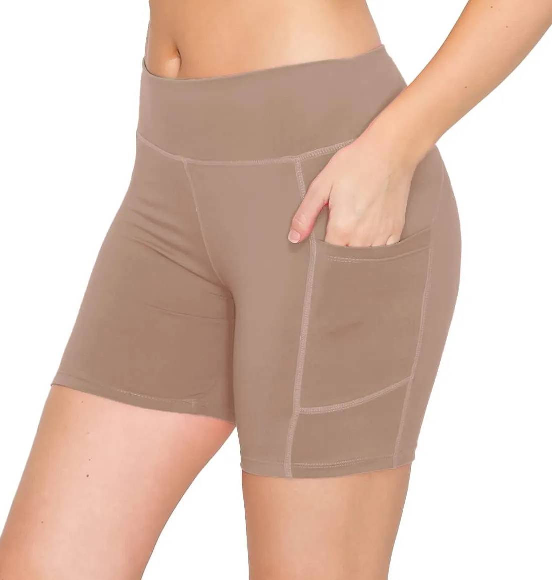 ALWAYS Women's Super Soft Biker Shorts - 3" / 5" / 8" High Waisted Yoga Running Dance Spandex Shorts