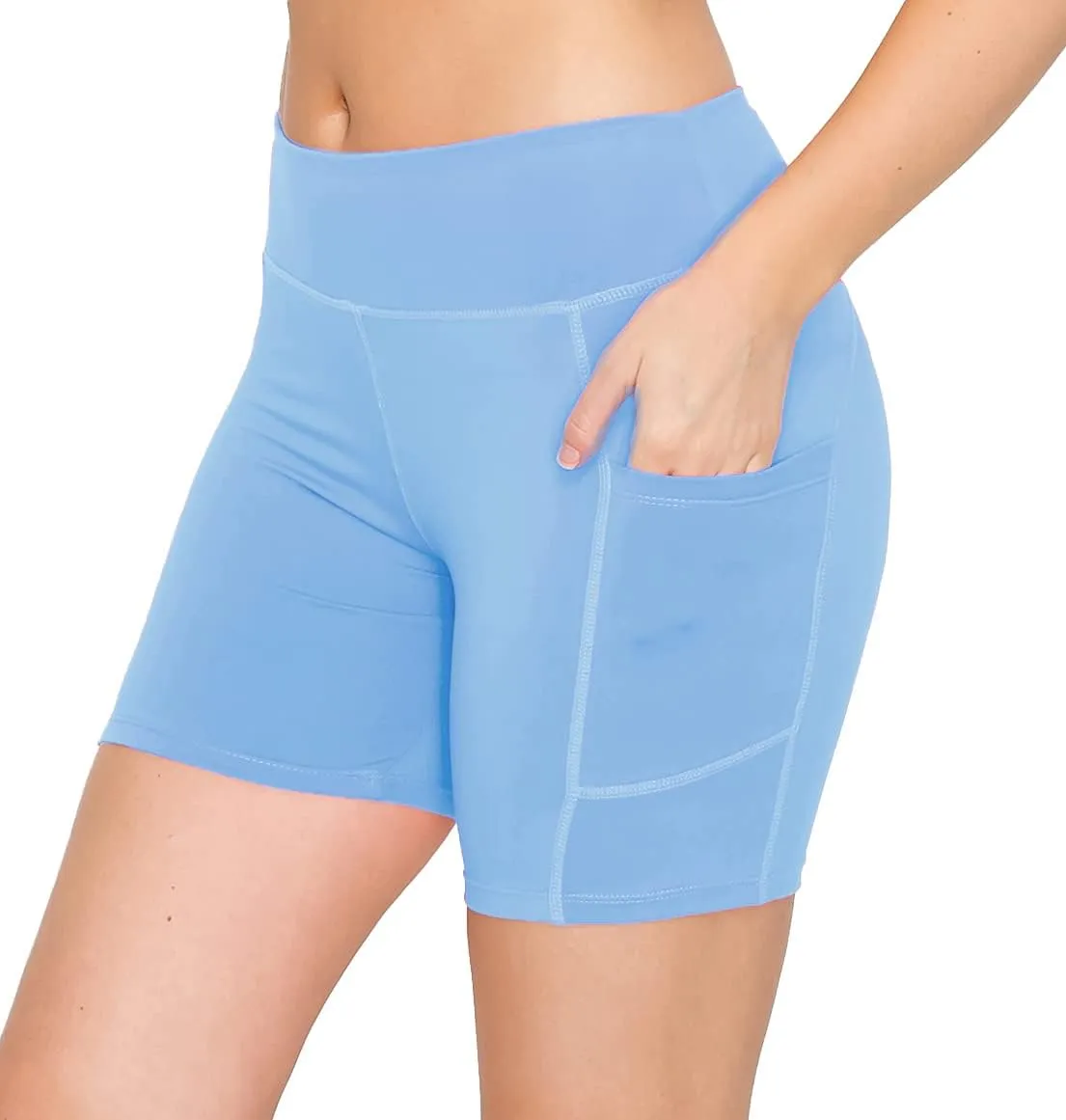 ALWAYS Women's Super Soft Biker Shorts - 3" / 5" / 8" High Waisted Yoga Running Dance Spandex Shorts