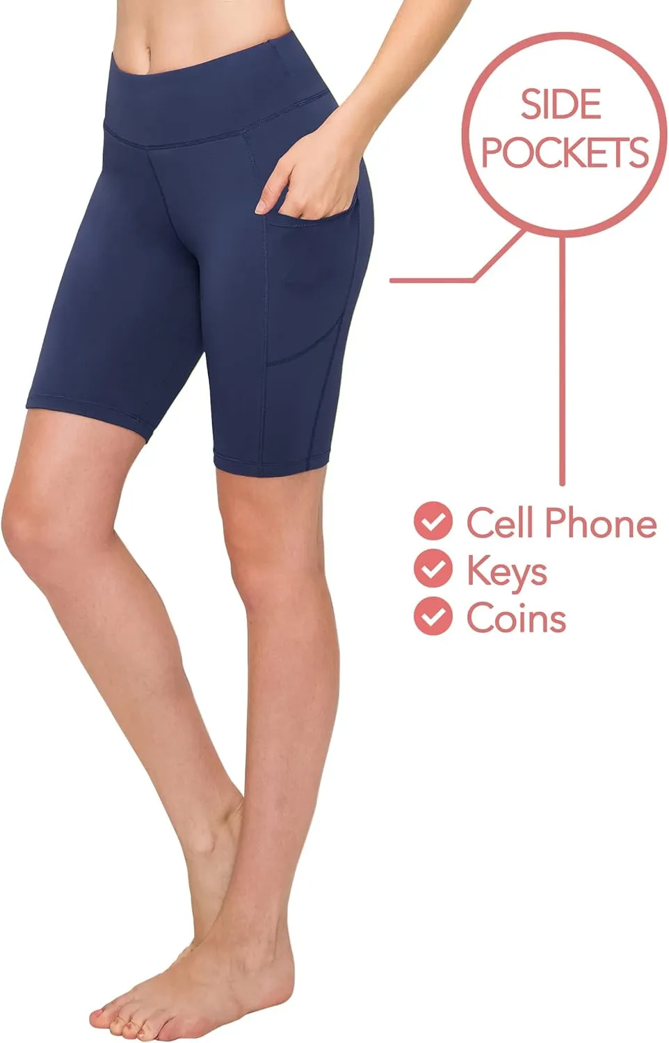 ALWAYS Women's Super Soft Biker Shorts - 3" / 5" / 8" High Waisted Yoga Running Dance Spandex Shorts