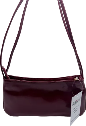 ASOS Red Shoulder Bag In Burgundy One Size