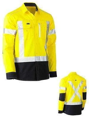 Bisley Workwear Flex & Move™ X Taped Hi Vis Utility Shirt BS6177XT