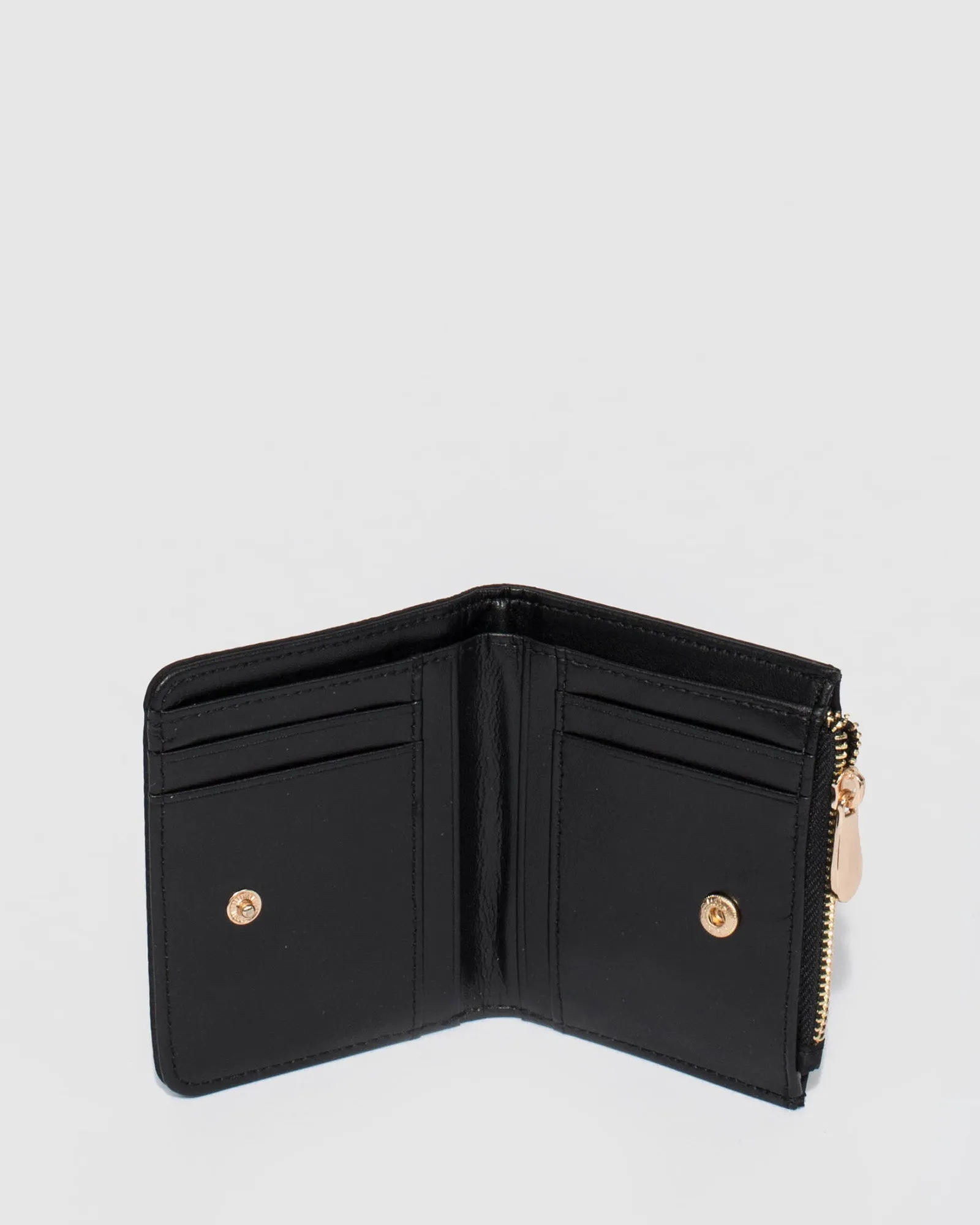 Black And Gold Han Mini Wallet