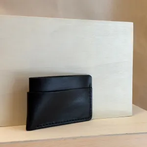 Black Horizontal Leather Card Wallet