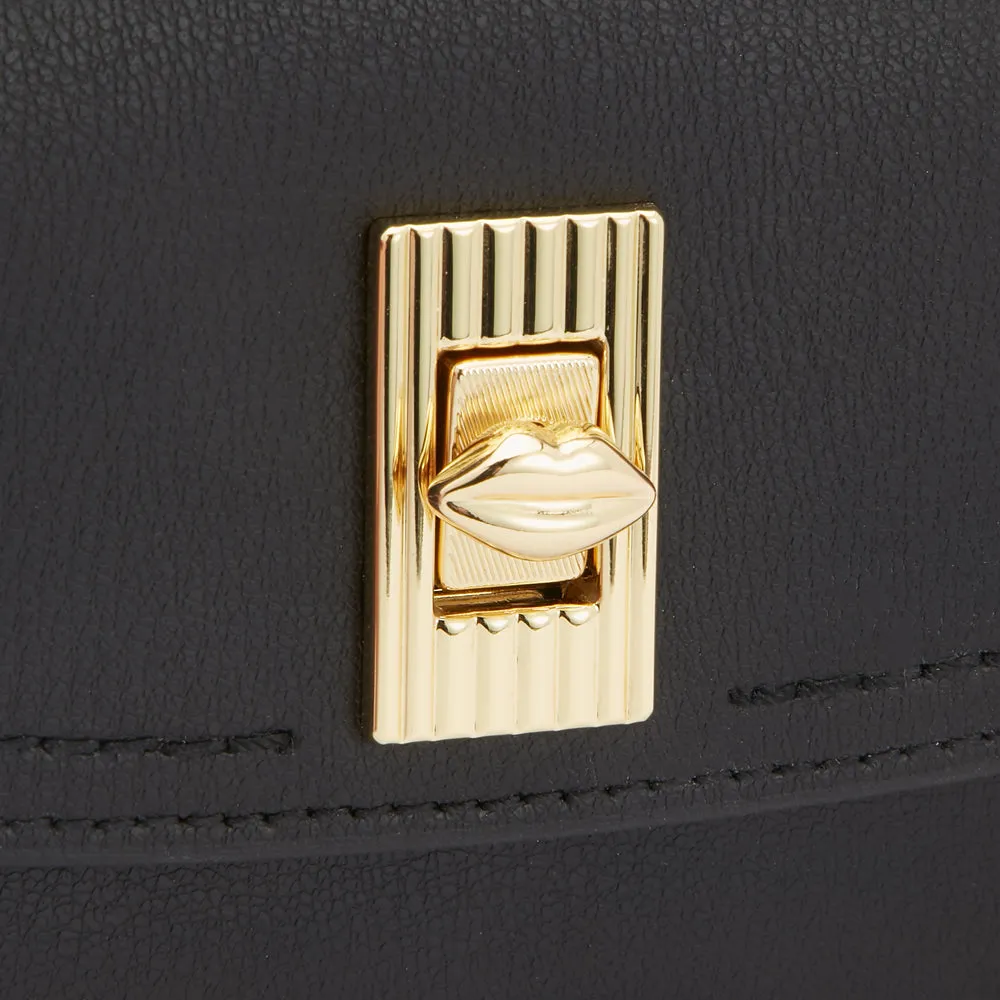 BLACK LIP TURNLOCK LUCIA WALLET