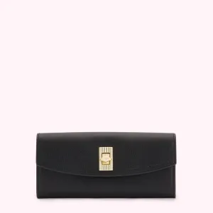 BLACK LIP TURNLOCK LUCIA WALLET