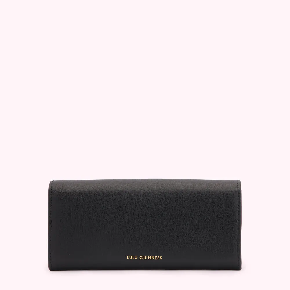 BLACK LIP TURNLOCK LUCIA WALLET