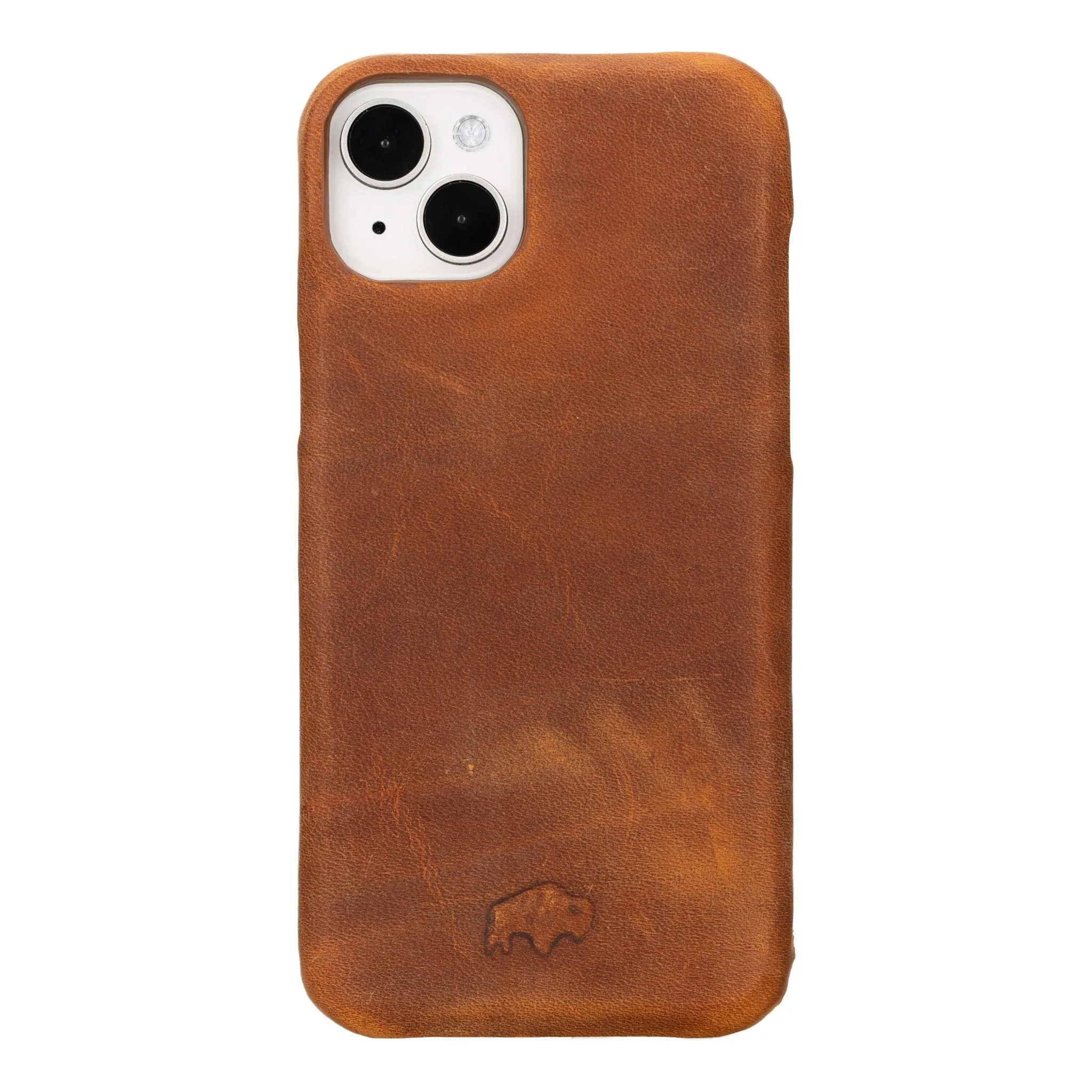 Burkley iPhone 15 Plus Wallet Case, Golden Brown