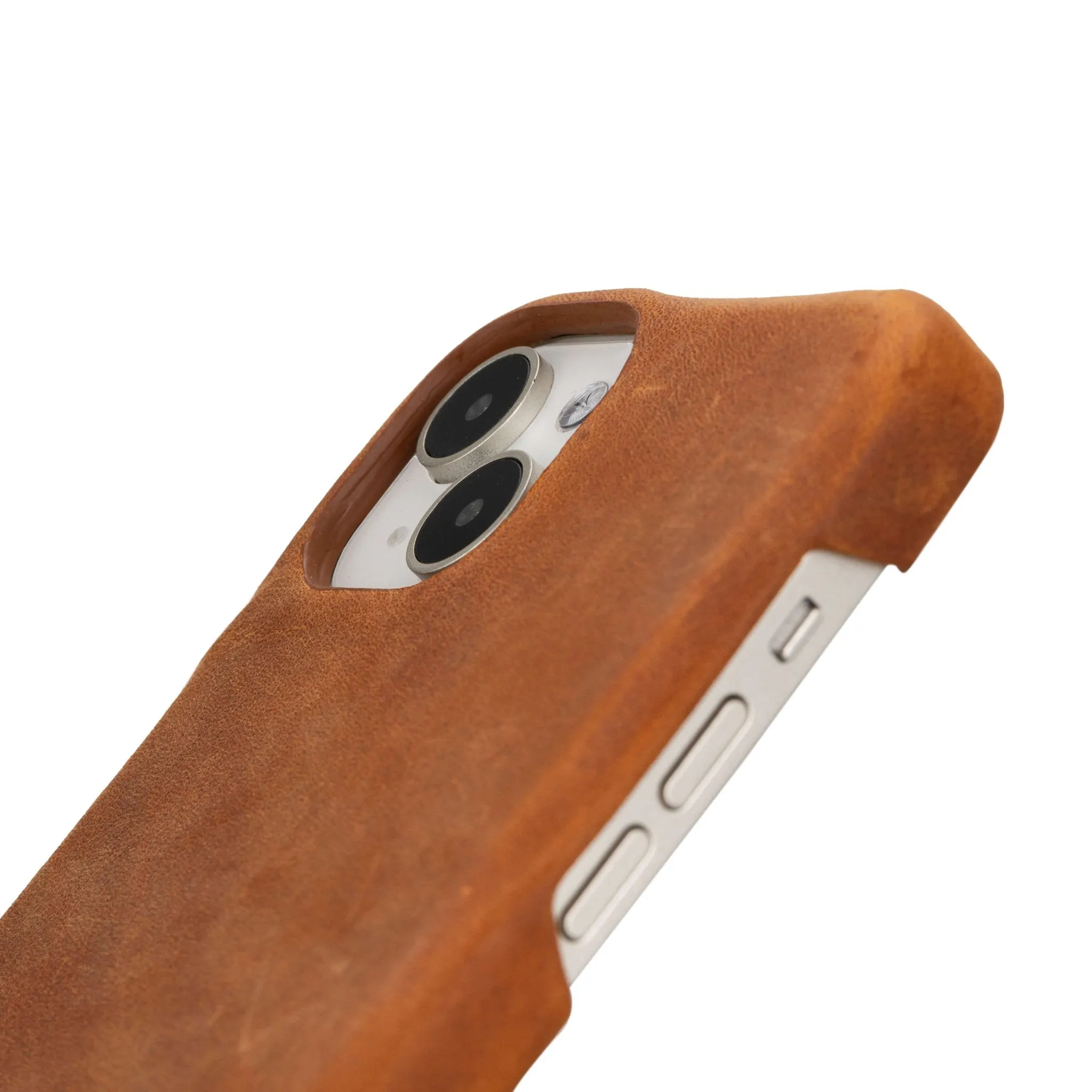 Burkley iPhone 15 Plus Wallet Case, Golden Brown