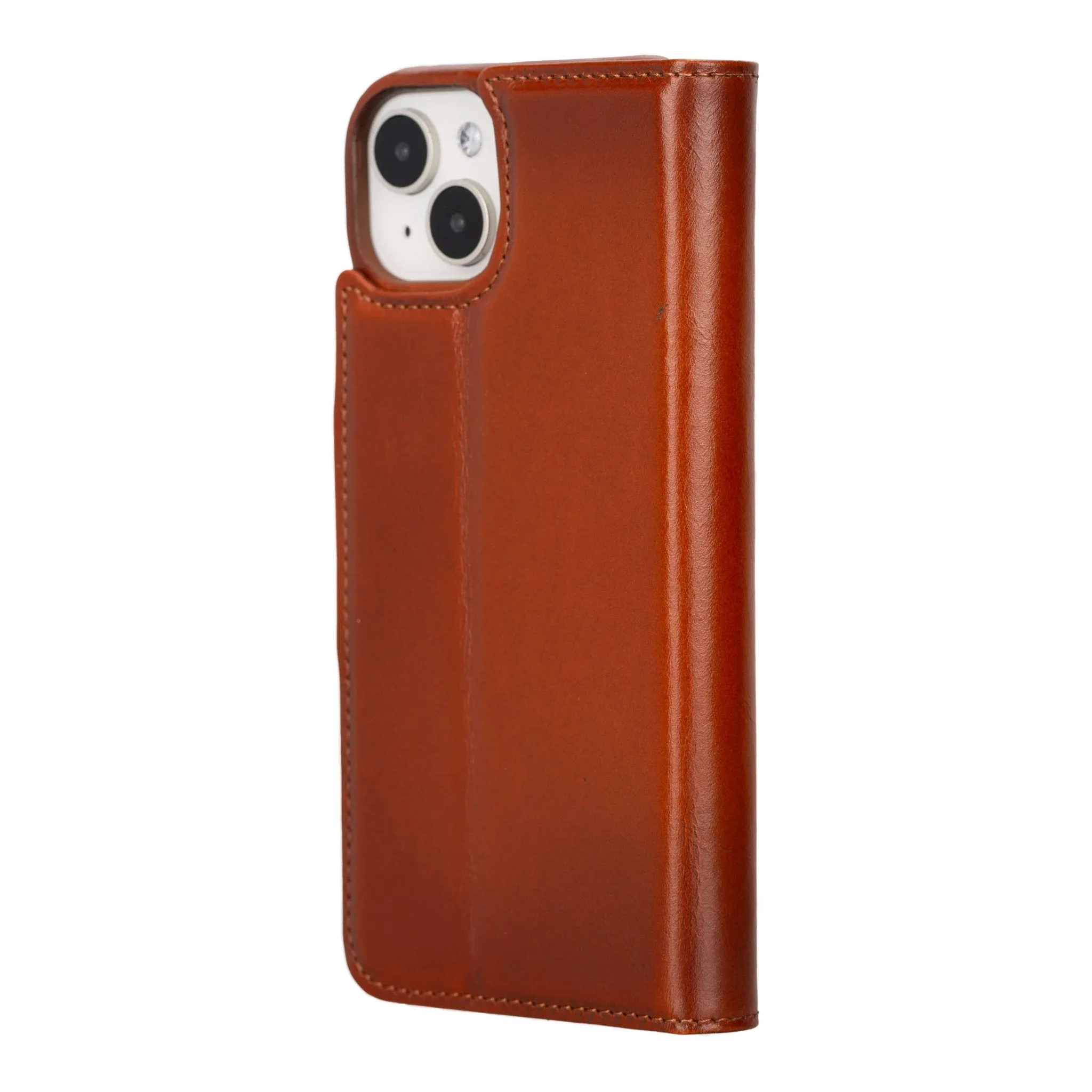 Burkley iPhone 16 Plus Wallet Case, Burnished Tan