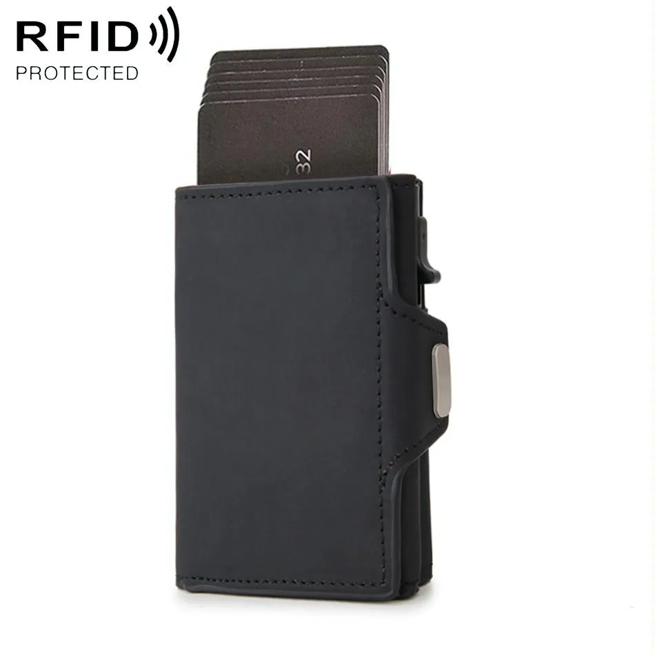 Carbon Fiber Rfid Zipper Card Holder - Sleek and Secure