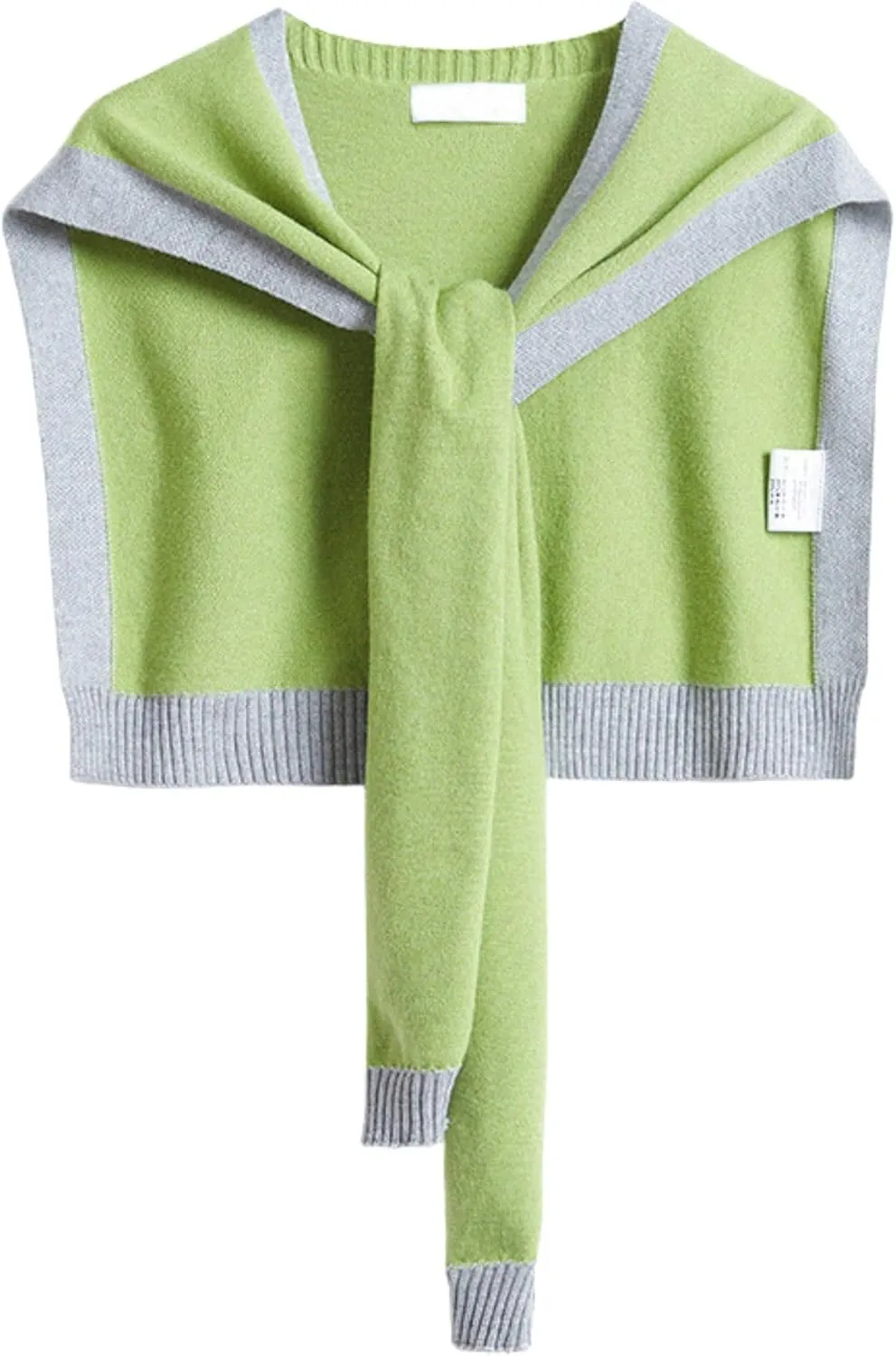 Chevara Womens Casual Y2K Shawl Wraps Knitted Tie Up Knotted Shoulder Cape Fashion Shawls Scarf Cape