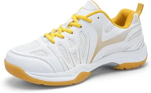 CHUUMEE Tennis Shoes Lightweight Pickleball All Court Shoes Indoor Outdoor Badminton Sneaker with Arch Support Court Training