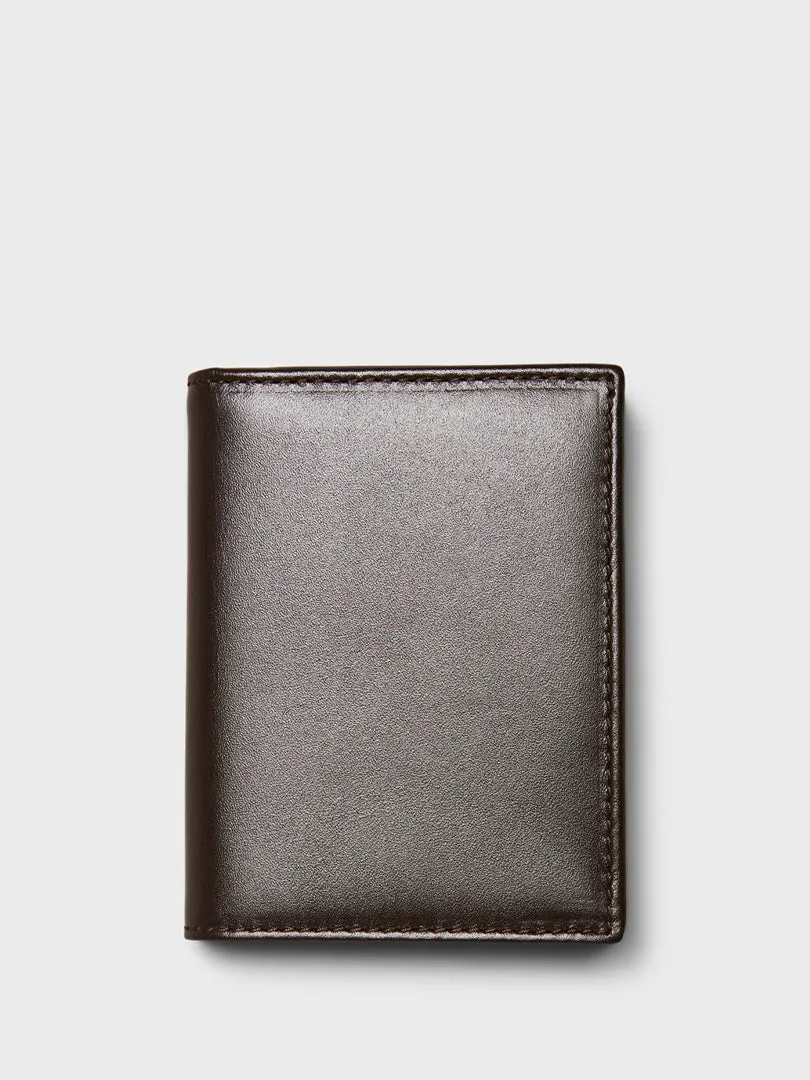 Classic Flap Wallet in Brown