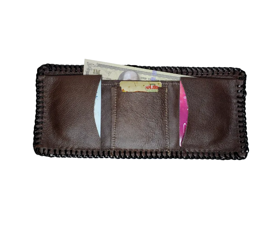Classic Tri-Fold Laced Wallet