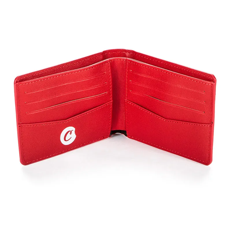 Cookies Billfold Wallet Textured Faux Leather