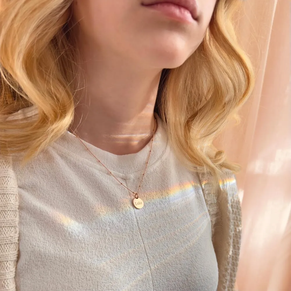 Custom Name Necklace  Monogram, Initial, Number Pendant  1, 2, 3, 4 Discs  Personalized Mom Necklace with Kids Names  Sterling Silver or 14k Gold Filled  Dainty Mother's Day Jewelry Gift for Mom