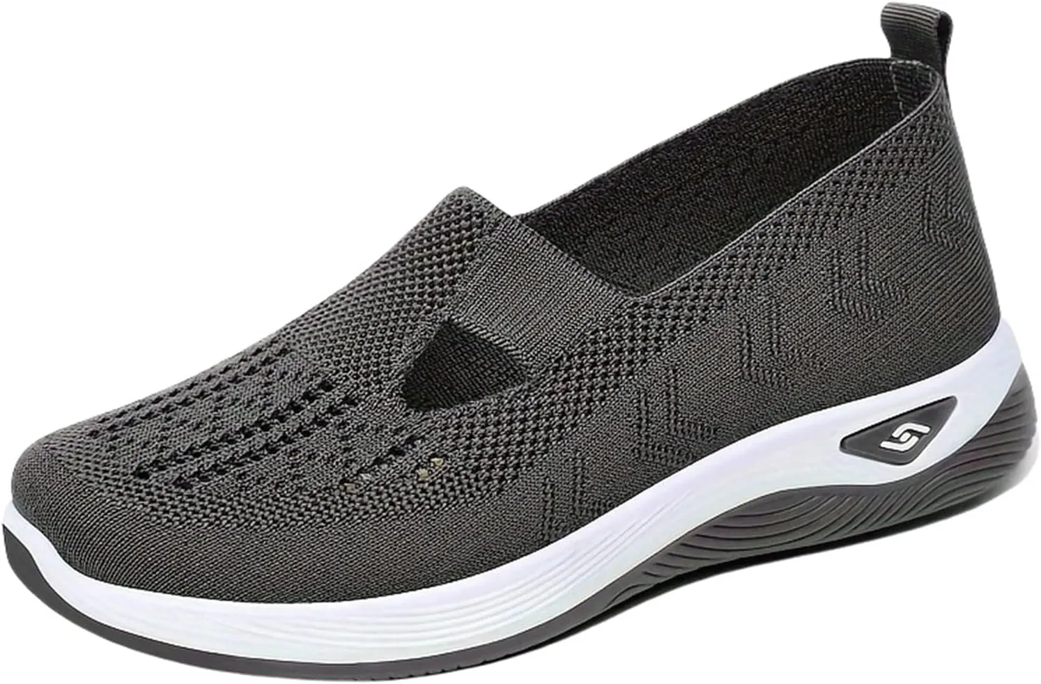 Diabetic Shoes for Women Woven Orthopedic Breathable Shoes Non-Slip Mesh Up Footwear Casual Go Walking Sneakers with Arch Support