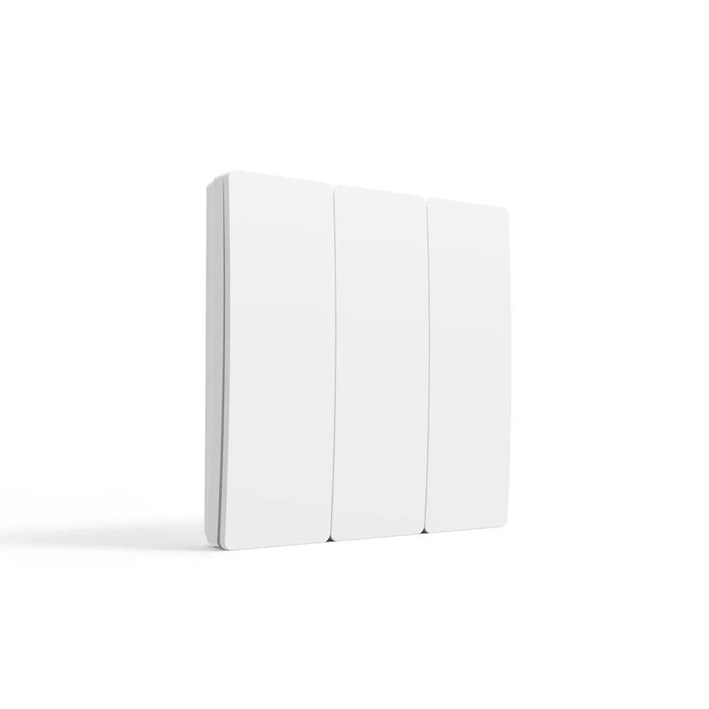ENER-J Wireless Kinetic 3 Gang Switch ECO SERIES (Silver body)