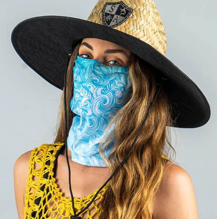 Face Shield Bandana  Tidal Waves