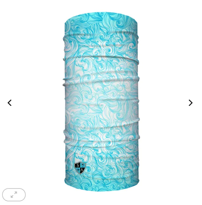 Face Shield Bandana  Tidal Waves