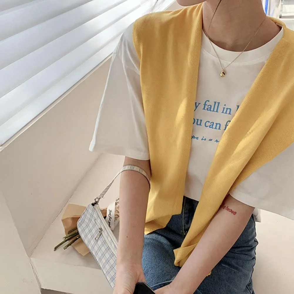 Fake Sweater, Sweater Shawl Wraps for Women, Knitted Knotted Shawls Casual Scarf Cape Shoulder Tops Blouses Fashion