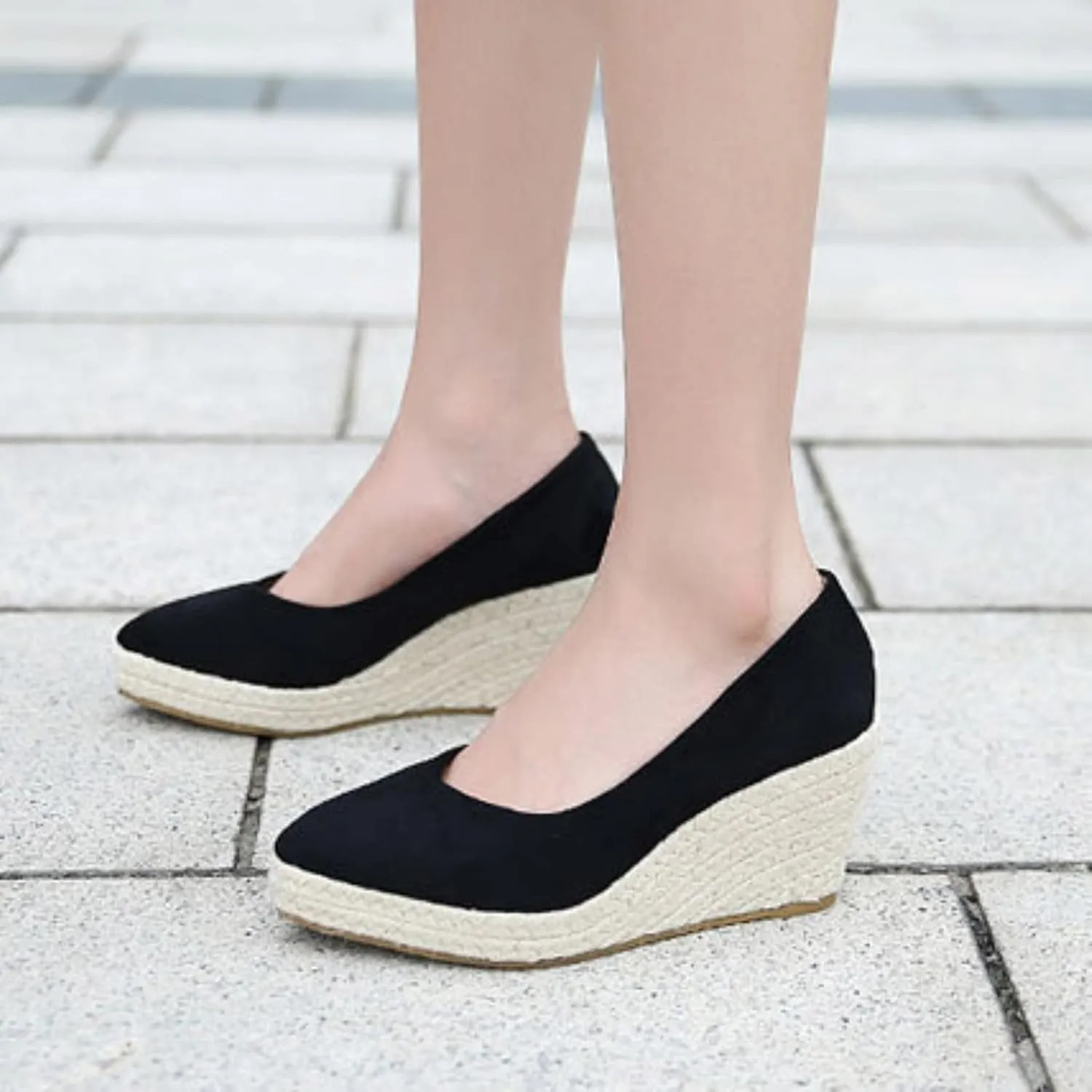 Fisherman Shoes Female Woven Wedge Heel 2025 New Spring Autumn Woven Versatile Foot Womens Summer Sandals