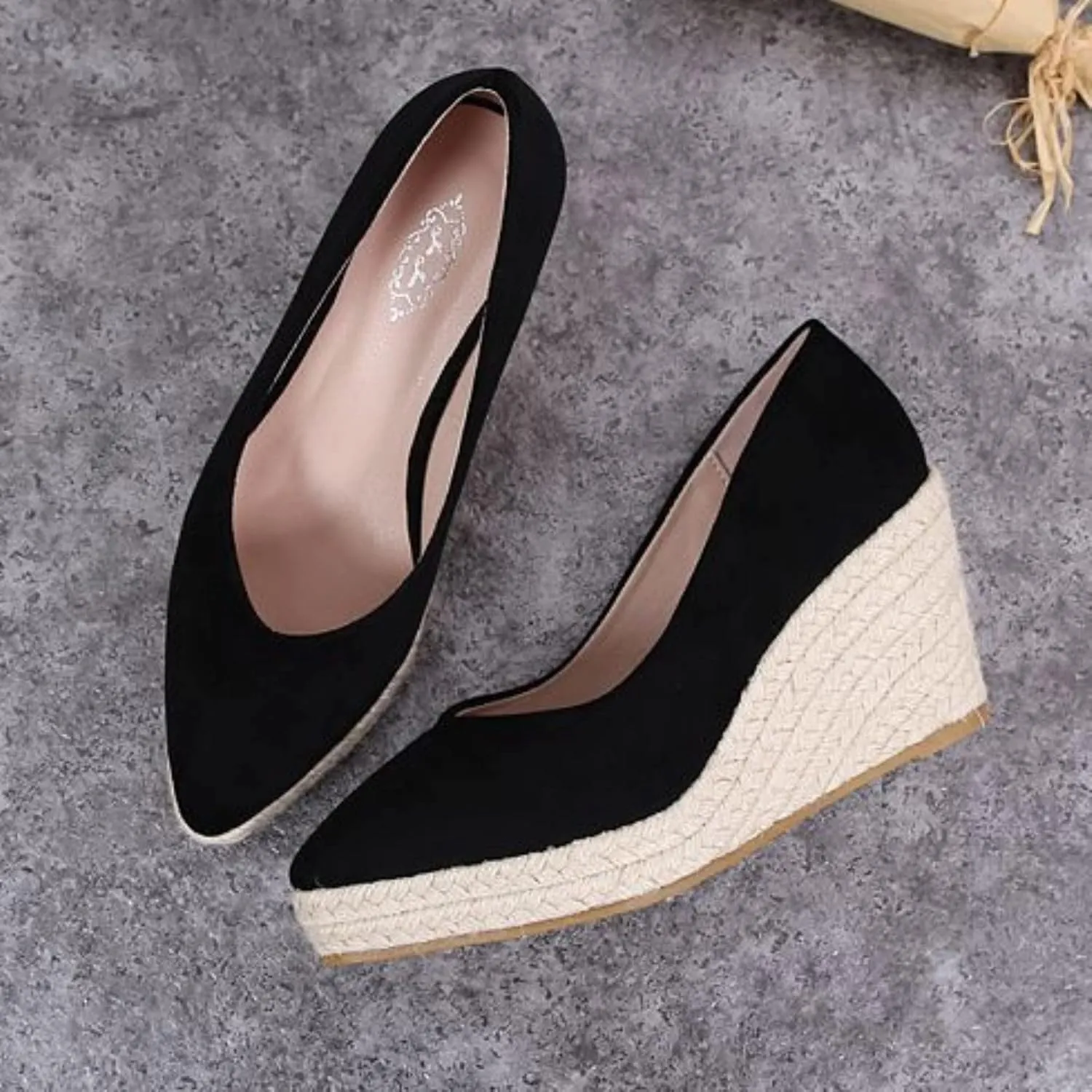 Fisherman Shoes Female Woven Wedge Heel 2025 New Spring Autumn Woven Versatile Foot Womens Summer Sandals