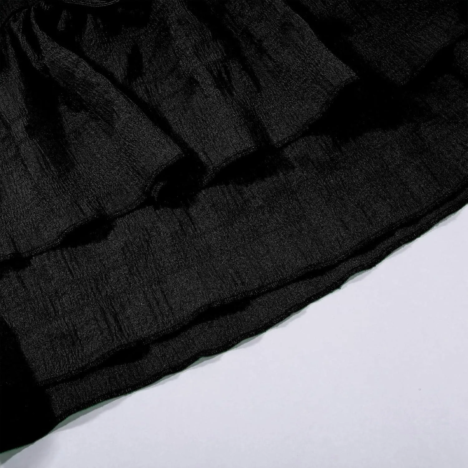 Flowy Summer Shorts for Women Lace Layered High Waist Elastic Mini Skirts Ruffle Hem Pleated Casual Swing Beach Skorts