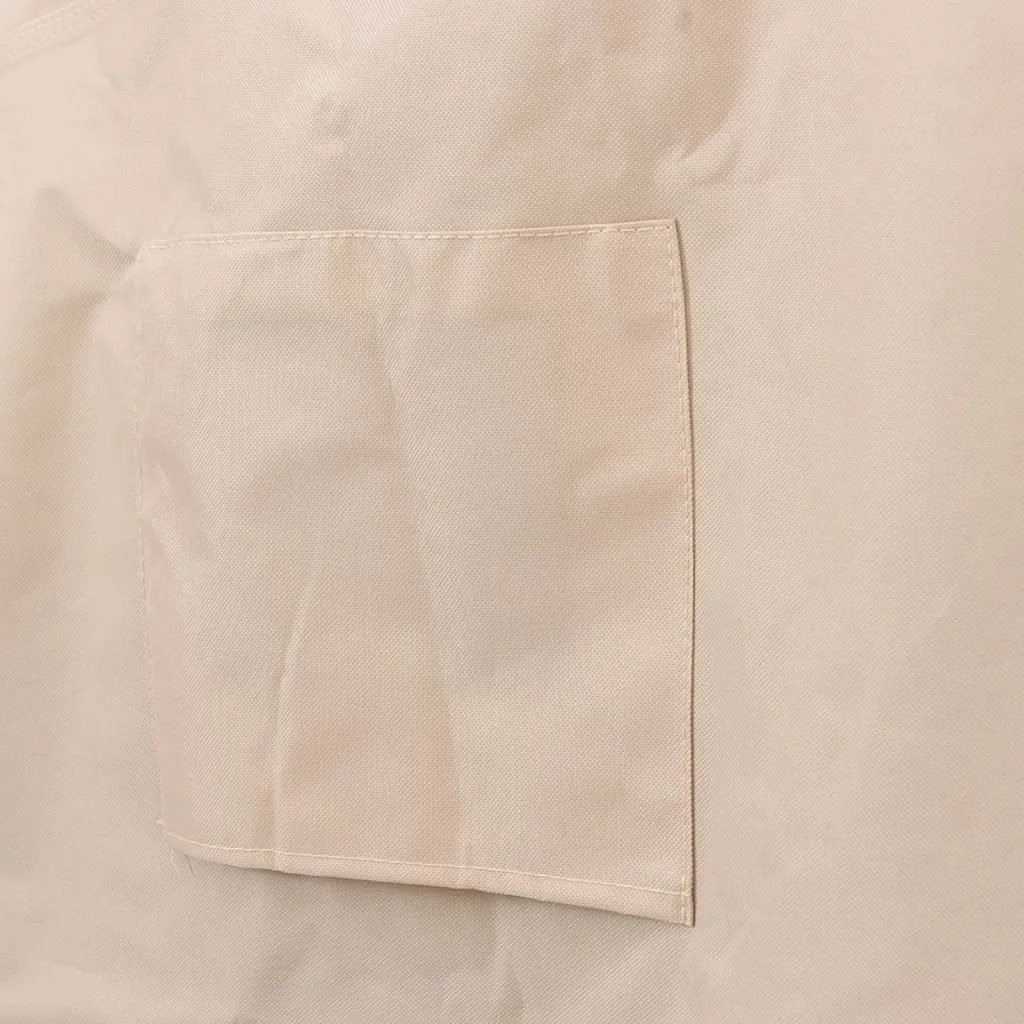 Garden Furniture Cover Round Beige Ø 244x71 cm 600D Oxford