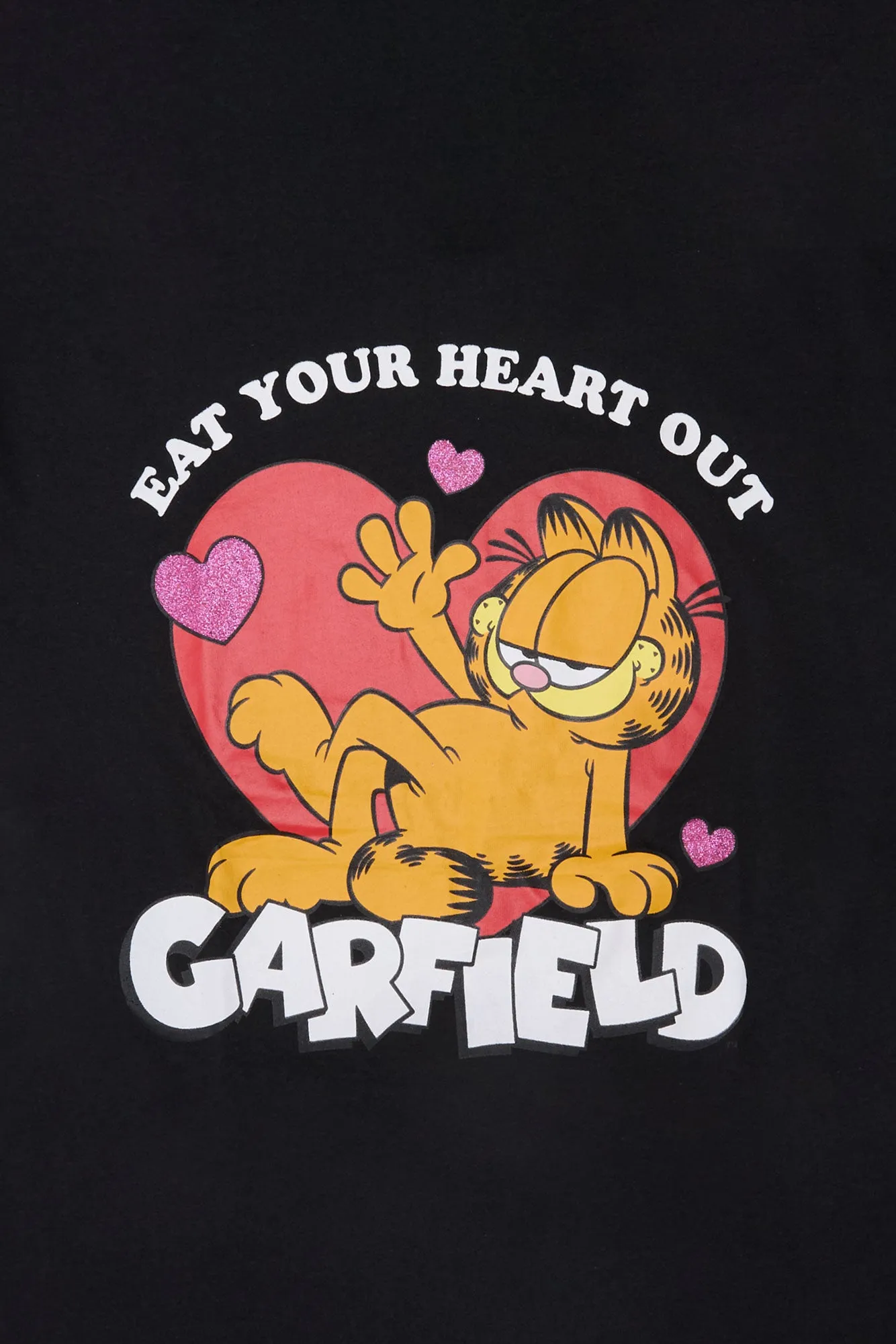 Garfield Heart Graphic Boyfriend Tee