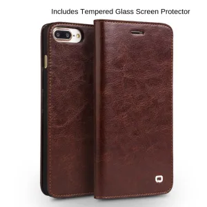 Genuine Leather Wallet iPhone Case