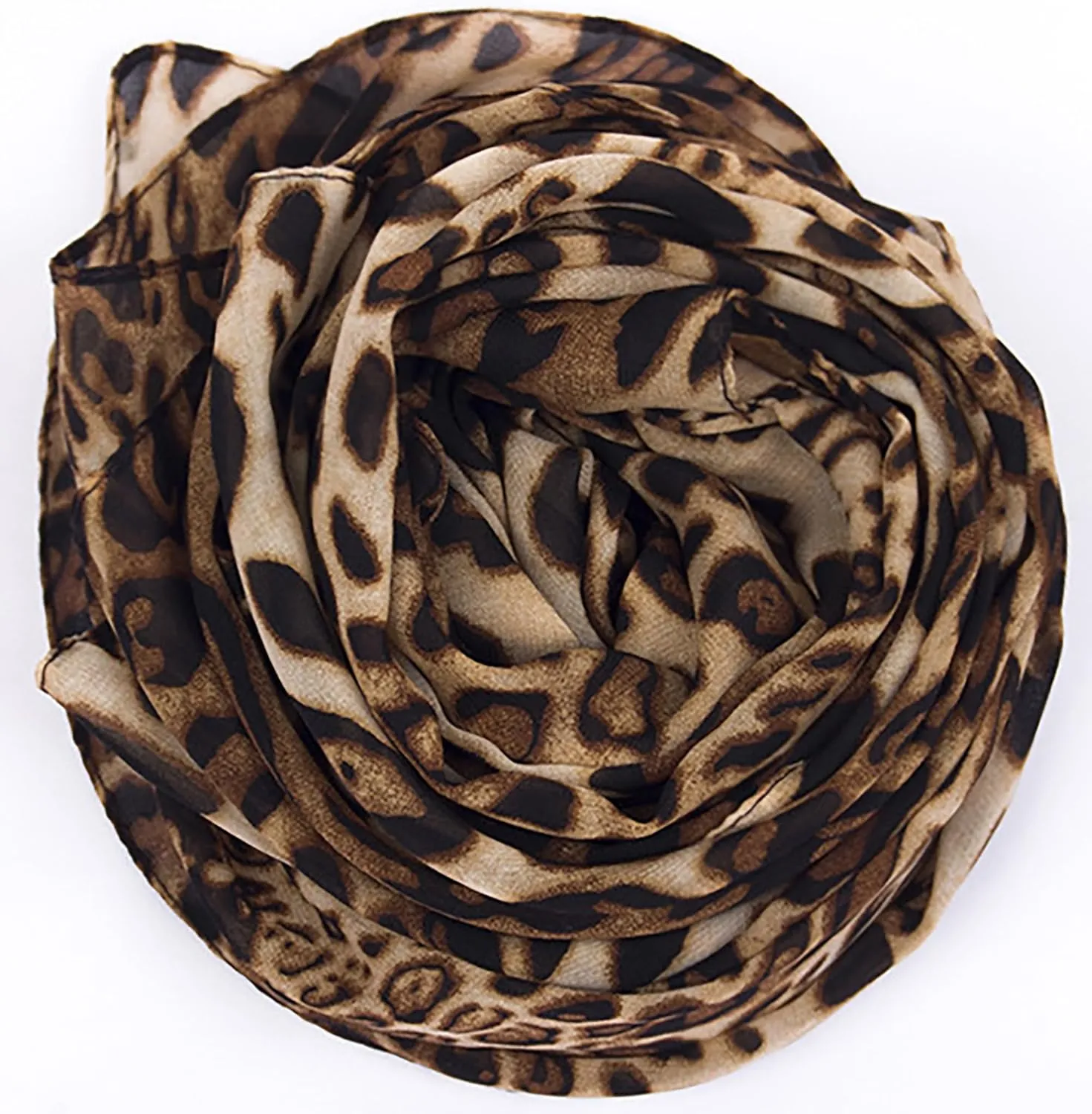 INOGIH Women Print Florals Shawl Wraps Lightweight Scarfs - Fashion Leopard Print Sunscreen Shawls Holiday Scarf for Travel