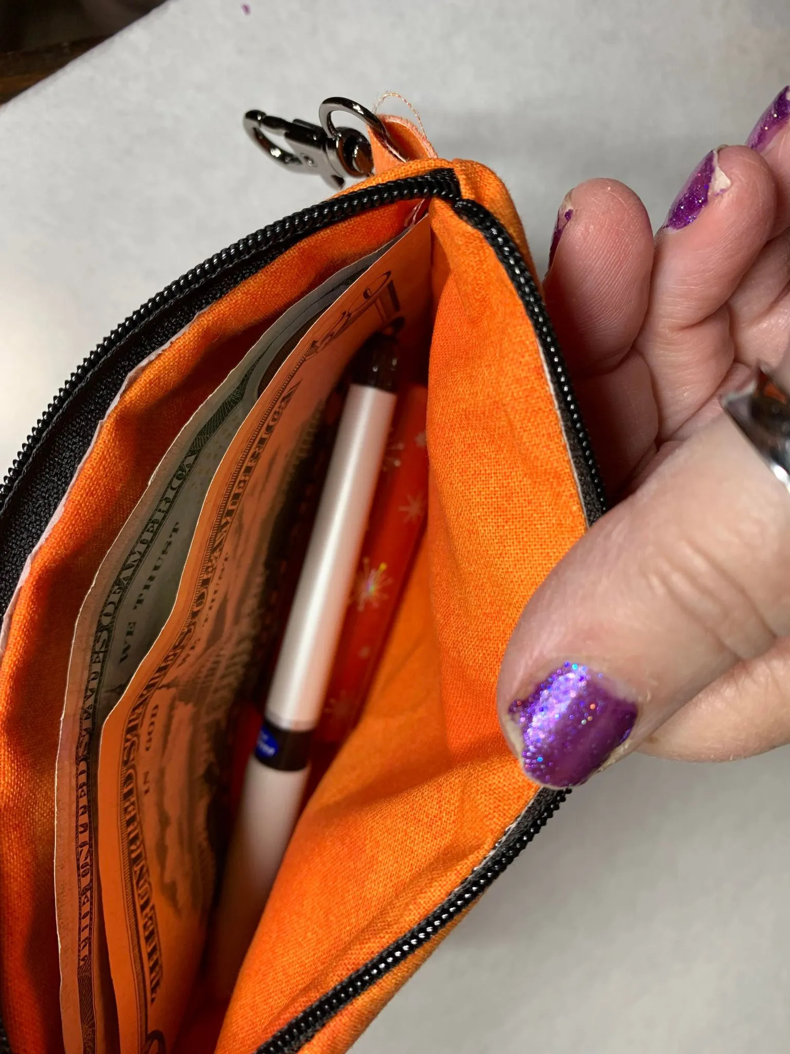 ITH Bengals Tiger Stripe zipper bag Wallet