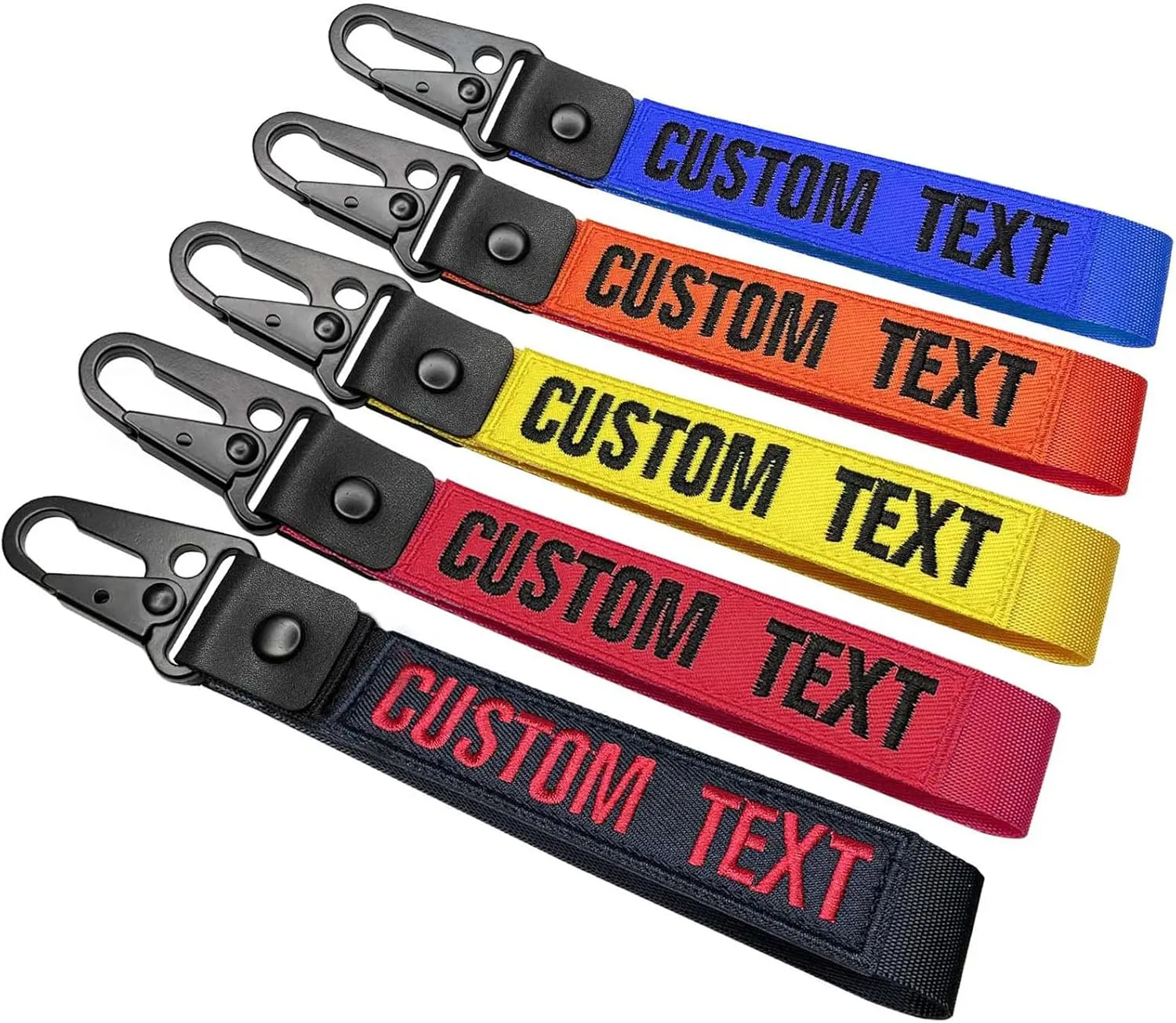 Key chain,Customized Hand Wrist Lanyard Key Chain Holder,Embroidery Wristlet Lanyard Wallet Wristlet Strap Lanyards (Type 2)