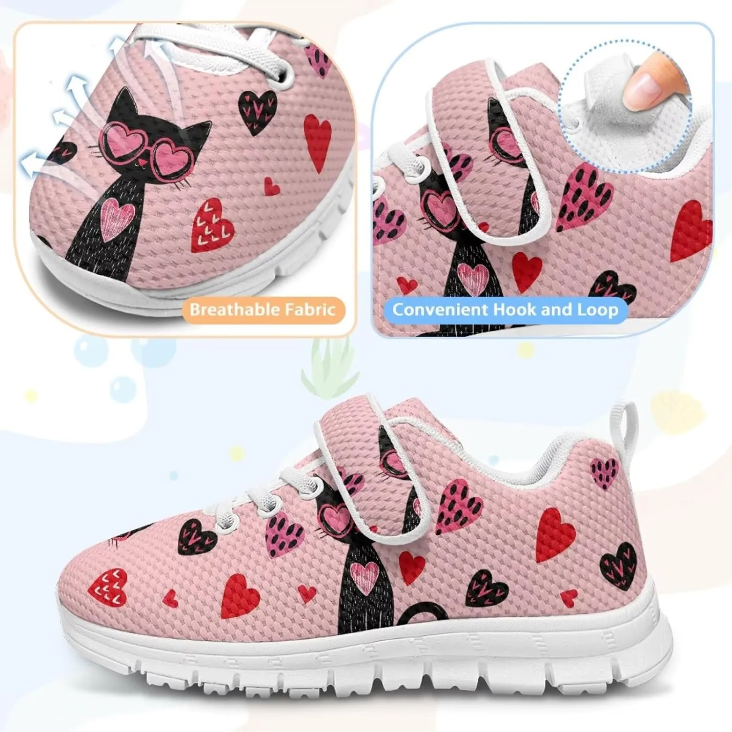 Kids Sneakers for Boys Girls Single Buckle Running Tennis Shoes Breathable Lightweight Sport Athletic Shoe for Little Kids Size 11-15 White Sole